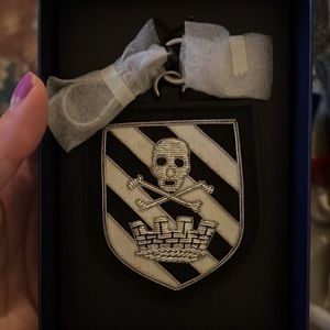 Ralph Lauren Buillon Skull Leather Bag Charm